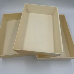 Rubbermaid Almond Interlocking Drawer Organizers JBI-2916 3 pcs. 9" x 6" x 2"